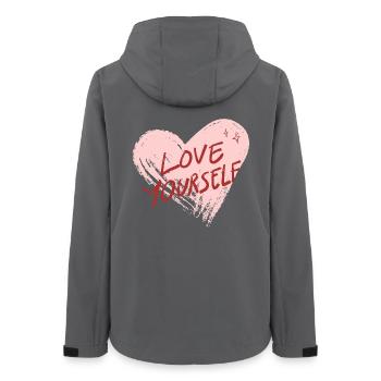 Love Yourself - Frauen Recycelte Softshelljacke von Stanley/Stella - Anthrazit - Hinten - AI Model Female 172 light (172cm)
