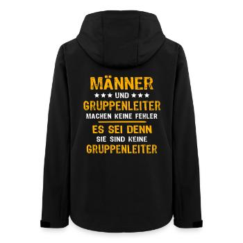Chef de groupe Spruch - Veste softshell femme recyclée Stanley/Stella - noir - Dos - AI Model Female 172 light (172cm)