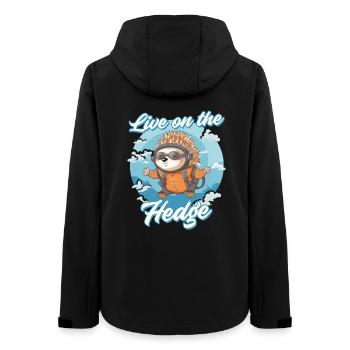 Igel Tag Hedgehog Day en direct sur la Hegde - Veste softshell femme recyclée Stanley/Stella - noir - Dos - AI Model Female 172 light (172cm)
