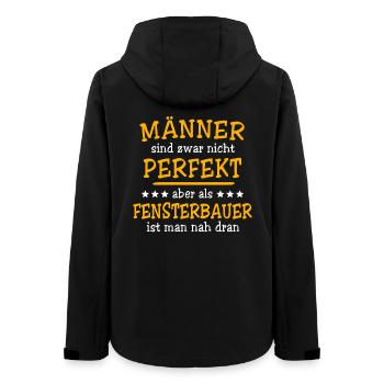 Sound Technician Sayings - Women’s Recycled Softshell Jacket by Stanley/Stella - black - Back - AI Model Female 172 light (172cm)
