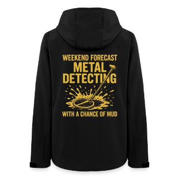 Plaisir de détection de métaux dans les prévisions du week-end - Veste softshell femme recyclée Stanley/Stella - noir - Dos - AI Model Female 172 light (172cm)