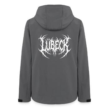 Lübeck Metal Logo Extrem - Veste softshell femme recyclée Stanley/Stella - charbon - Dos - AI Model Female 172 light (172cm)