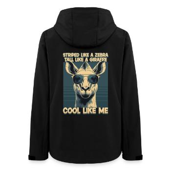 Okapi Animal - Veste softshell femme recyclée Stanley/Stella - noir - Dos - AI Model Female 172 light (172cm)