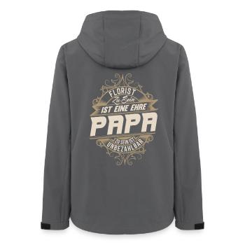 Florist Dad - Women’s Recycled Softshell Jacket by Stanley/Stella - anthracite - Back - AI Model Female 172 light (172cm)