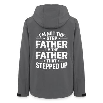 The father who stepped in - Women’s Recycled Softshell Jacket by Stanley/Stella - anthracite - Back - AI Model Female 172 light (172cm)