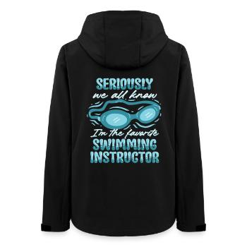 Schwimmlehrer - Frauen Recycelte Softshelljacke von Stanley/Stella - Schwarz - Hinten - AI Model Female 172 light (172cm)
