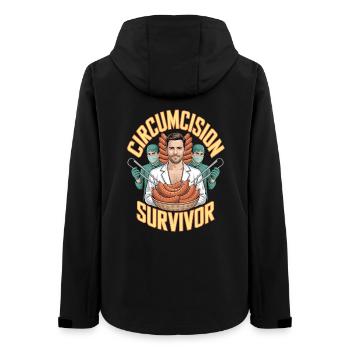 Survivant de la circoncision contrefaite inportable - Veste softshell femme recyclée Stanley/Stella - noir - Dos - AI Model Female 172 light (172cm)