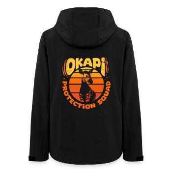 Okapi Protection Squad - Women’s Recycled Softshell Jacket by Stanley/Stella - black - Back - AI Model Female 172 light (172cm)