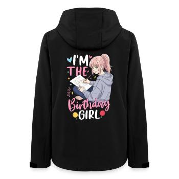 I'm The Birthday Girl - Frauen Recycelte Softshelljacke von Stanley/Stella - Schwarz - Hinten - AI Model Female 172 light (172cm)