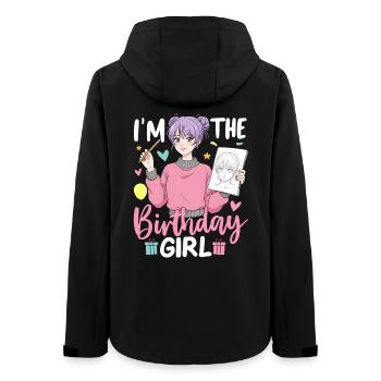 I'm The Birthday Girl - Frauen Recycelte Softshelljacke von Stanley/Stella - Schwarz - Hinten - AI Model Female 172 light (172cm)