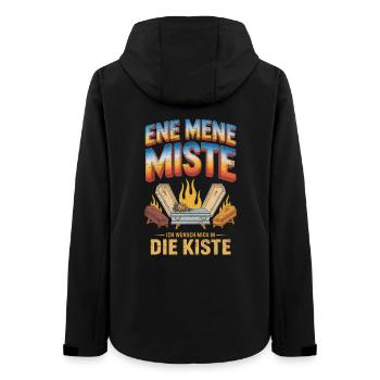 Ene mene muck ich wünsch mich In kiste bootleg - Veste softshell femme recyclée Stanley/Stella - noir - Dos - AI Model Female 172 light (172cm)