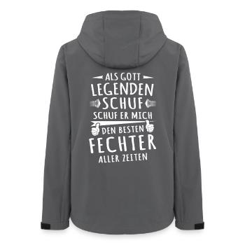 Épéiste - Veste softshell femme recyclée Stanley/Stella - charbon - Dos - AI Model Female 172 light (172cm)
