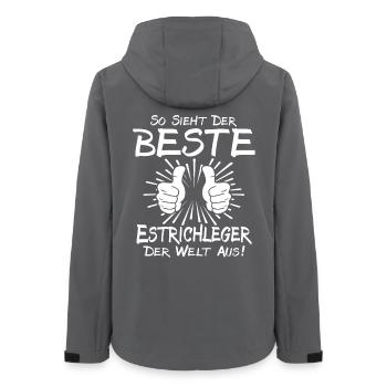 Meilleure couche de table - Veste softshell femme recyclée Stanley/Stella - charbon - Dos - AI Model Female 172 light (172cm)