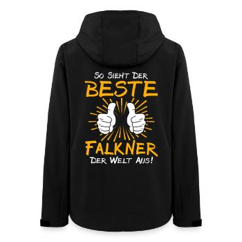 Falkner Geschenkidee - Frauen Recycelte Softshelljacke von Stanley/Stella - Schwarz - Hinten - AI Model Female 172 light (172cm)