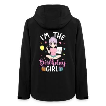 I'm The Birthday Girl - Frauen Recycelte Softshelljacke von Stanley/Stella - Schwarz - Hinten - AI Model Female 172 light (172cm)