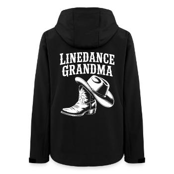 Line Dance Grandma Cowboy Boot - Frauen Recycelte Softshelljacke von Stanley/Stella - Schwarz - Hinten - AI Model Female 172 light (172cm)
