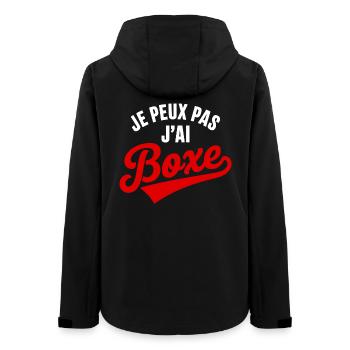 Ich kann nicht Boxen, Humor, Sportkampf - Frauen Recycelte Softshelljacke von Stanley/Stella - Schwarz - Hinten - AI Model Female 172 light (172cm)