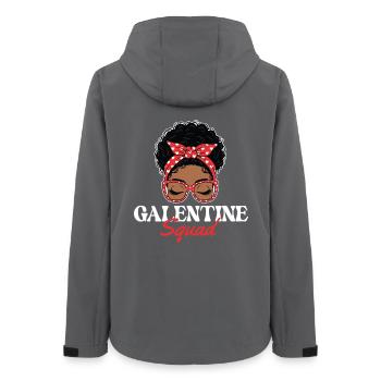 Galentine Squad Gals Matching-Crew-Freundschaft - Frauen Recycelte Softshelljacke von Stanley/Stella - Anthrazit - Hinten - AI Model Female 172 light (172cm)