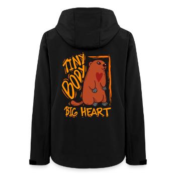 Marmotte du Jour sans fin - Veste softshell femme recyclée Stanley/Stella - noir - Dos - AI Model Female 172 light (172cm)