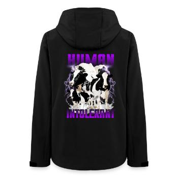 Intolérant Intolérant Pirate Inportable - Veste softshell femme recyclée Stanley/Stella - noir - Dos - AI Model Female 172 light (172cm)