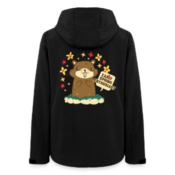 Marmotte du Jour sans fin - Veste softshell femme recyclée Stanley/Stella - noir - Dos - AI Model Female 172 light (172cm)