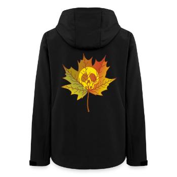 Feuille morte - Veste softshell femme recyclée Stanley/Stella - noir - Dos - AI Model Female 172 light (172cm)