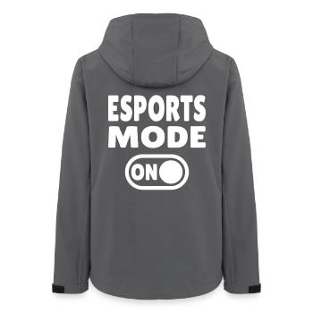 Esports Mode ON – Gaming - Frauen Recycelte Softshelljacke von Stanley/Stella - Anthrazit - Hinten - AI Model Female 172 light (172cm)