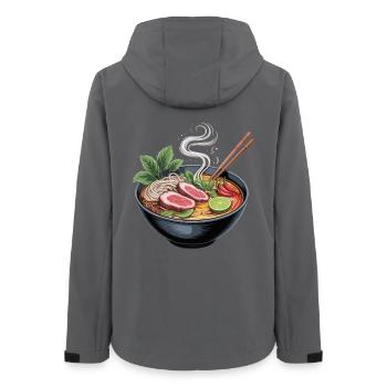 Ramen-Bowl mit Lamm und Limette - Frauen Recycelte Softshelljacke von Stanley/Stella - Anthrazit - Hinten - AI Model Female 172 light (172cm)