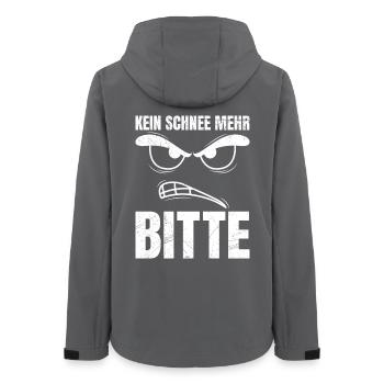 Service d’hiver PAS DE MER NEIGE S’IL TE PLAÎT DRÔLE - Veste softshell femme recyclée Stanley/Stella - charbon - Dos - AI Model Female 172 light (172cm)