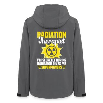  Oncology Radiation Tech Radiology Technologist - Women’s Recycled Softshell Jacket by Stanley/Stella - anthracite - Back - AI Model Female 172 light (172cm)
