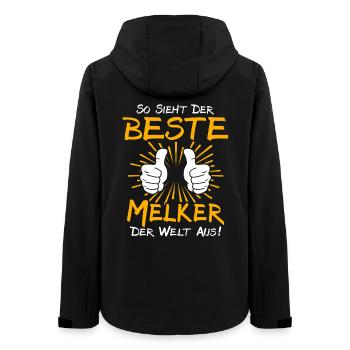 Idée de cadeau Melker - Veste softshell femme recyclée Stanley/Stella - noir - Dos - AI Model Female 172 light (172cm)
