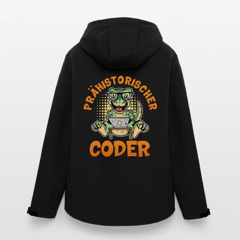 Coding PREHISTORIC CODER Fun Women’s Recycled Softshell Jacket by Stanley/Stella