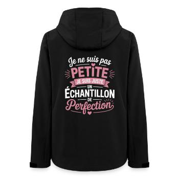 Ich bin kein kleines Beispiel für Perfektion - Frauen Recycelte Softshelljacke von Stanley/Stella - Schwarz - Hinten - AI Model Female 172 light (172cm)