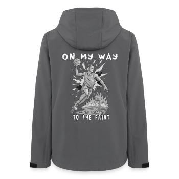 Basketball - On my way to the paint! - Frauen Recycelte Softshelljacke von Stanley/Stella - Anthrazit - Hinten - AI Model Female 172 light (172cm)
