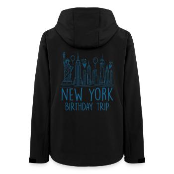 New York Birthday Trip - Frauen Recycelte Softshelljacke von Stanley/Stella - Schwarz - Hinten - AI Model Female 172 light (172cm)