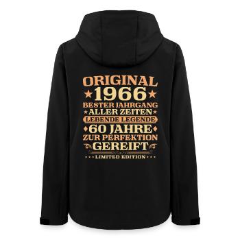 60e anniversaire Légende vivante Millésime 1966 - Veste softshell femme recyclée Stanley/Stella - noir - Dos - AI Model Female 172 light (172cm)