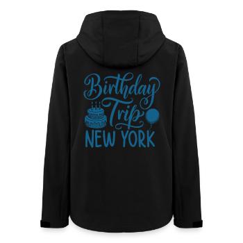 NYC Birthday Trip - Frauen Recycelte Softshelljacke von Stanley/Stella - Schwarz - Hinten - AI Model Female 172 light (172cm)