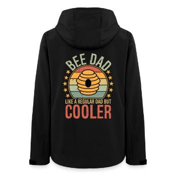 Bee Dad Like Regular Dad But Cooler Father's Dad - Frauen Recycelte Softshelljacke von Stanley/Stella - Schwarz - Hinten - AI Model Female 172 light (172cm)