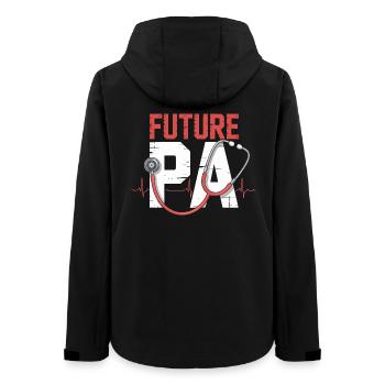 Stéthoscope de médecine du futur - Veste softshell femme recyclée Stanley/Stella - noir - Dos - AI Model Female 172 light (172cm)