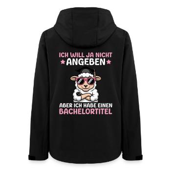 Bachelorprüfung Studentin Bachelor Abschluss - Frauen Recycelte Softshelljacke von Stanley/Stella - Schwarz - Hinten - AI Model Female 172 light (172cm)