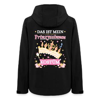 Prinzessin Kostüm Karneval Verkleidung Fasching  - Frauen Recycelte Softshelljacke von Stanley/Stella - Schwarz - Hinten - AI Model Female 172 light (172cm)
