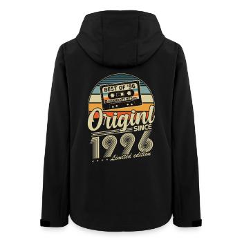 Original 1996 Vintage Vintage Anniversaire Rétro - Veste softshell femme recyclée Stanley/Stella - noir - Dos - AI Model Female 172 light (172cm)