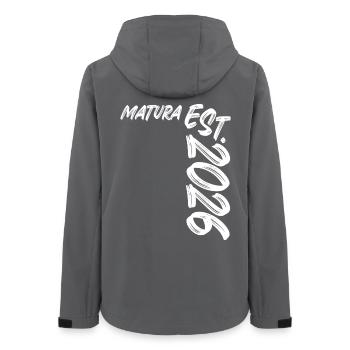 Matura Est 2026 - Frauen Recycelte Softshelljacke von Stanley/Stella - Anthrazit - Hinten - AI Model Female 172 light (172cm)