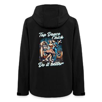Stepptanz Stepptänzerin - Frauen Recycelte Softshelljacke von Stanley/Stella - Schwarz - Hinten - AI Model Female 172 light (172cm)