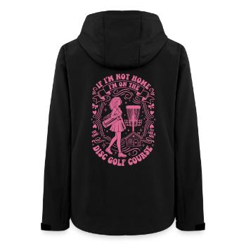 Si je ne suis pas à la maison, je suis sur le parcours de disc golf comme si ça s’envolait - Veste softshell femme recyclée Stanley/Stella - noir - Dos - AI Model Female 172 light (172cm)