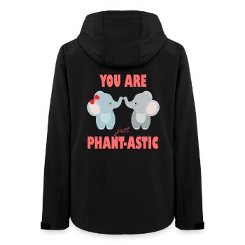 Ihr seid phantastische Elefanten - Frauen Recycelte Softshelljacke von Stanley/Stella - Schwarz - Hinten - AI Model Female 172 light (172cm)