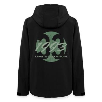 33. Geburtstag 1993 Geschenk für Männer und Frauen - Frauen Recycelte Softshelljacke von Stanley/Stella - Schwarz - Hinten - AI Model Female 172 light (172cm)