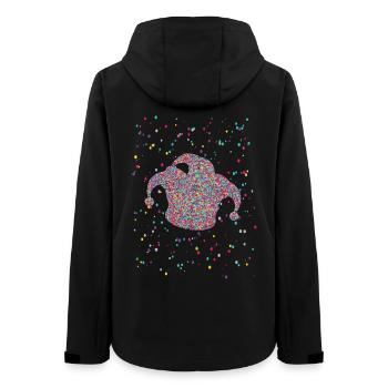 Confettis Jeck Hat Costume de Carnaval - Veste softshell femme recyclée Stanley/Stella - noir - Dos - AI Model Female 172 light (172cm)