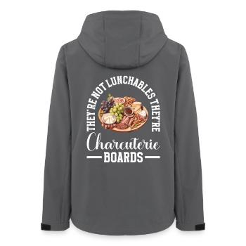 Charcuterie Tablette d’ardoise au fromage Sanglier - Veste softshell femme recyclée Stanley/Stella - charbon - Dos - AI Model Female 172 light (172cm)