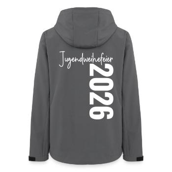 Cérémonie de consécration de la jeunesse 2026 - Veste softshell femme recyclée Stanley/Stella - charbon - Dos - AI Model Female 172 light (172cm)
